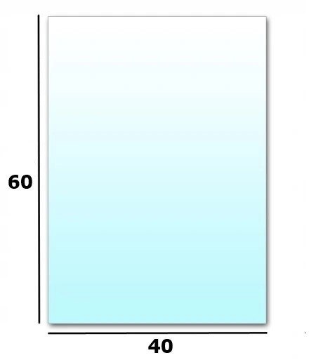 Podstawa szklana hartowana - szyba pod Piec lub Kominek 60x40 cm Krak-Trans