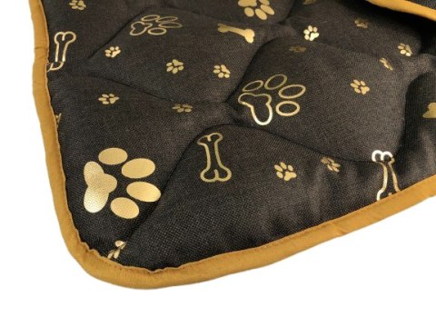 Legowisko dla psa mata 120x80 cm wodoodporne kości złota AIO FACTORY SP. Z O.O.