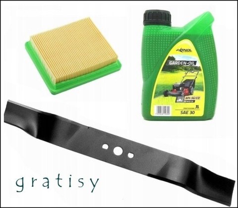 MAŁA TANIA LEKKA KOSIARKA Z NAPĘDEM STALOWA 8,5KM SILNIK OHV 46cmXL + OLEJ SIGMA