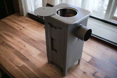 Piec Piecyk SZAMOTOWY Koza APOLLO + ZESTAW RUR ATEST POLSKA produkcja Owczarek