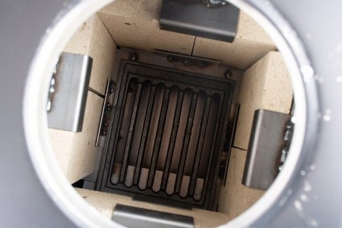 Piec Piecyk SZAMOTOWY Koza ARES + ZESTAW RUR ATEST POLSKA produkcja Owczarek