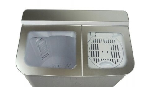 Pralka wirnikowa z wirówką 5 kg + 2 kg 1000 obr/min, Timer, Pralko-wirówka na działkę SIGMA