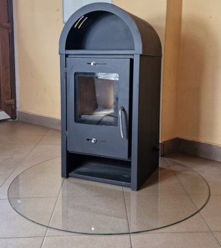 Szyba podstawa hartowana pod kominek 100 x 100 łza Krak-Trans