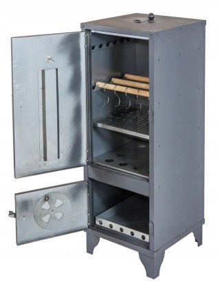 WĘDZARNIA OGRODOWA ZE STALI Z TERMOMETREM AlfaStal Anna Kozik