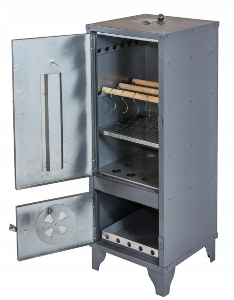 WĘDZARNIA OGRODOWA ZE STALI Z TERMOMETREM AlfaStal Anna Kozik