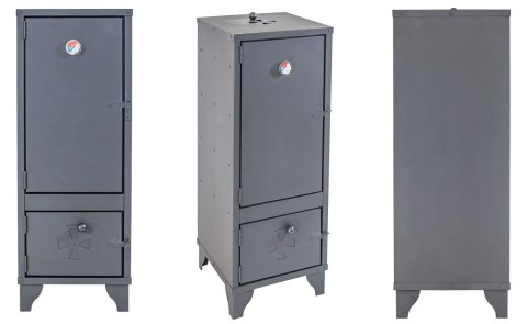 WĘDZARNIA OGRODOWA ZE STALI Z TERMOMETREM AlfaStal Anna Kozik