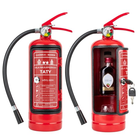 Gaśnica Mini Barek - Prezent dla Taty - schowek na butelkę - Dzień Ojca