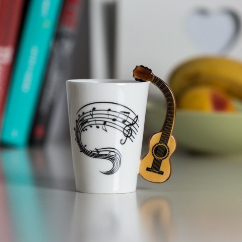 Kubek Muzyka - Gitara Klasyczna - prezent dla nauczyciela muzyki, muzyka