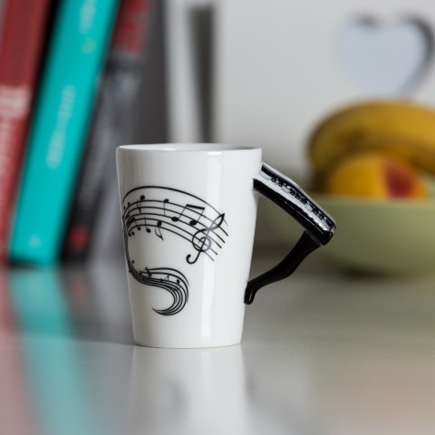 Kubek Muzyka - Pianino Fortepian Keyboard - prezent dla klawiszowca, muzyka