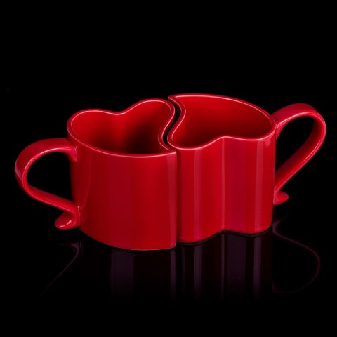 Zakochane Kubeczki Czerwony dla Pary Młodej ŚLUB