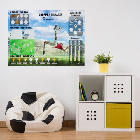 Mata treningowa piłkarska Sprintigo ProMat XXL 180x120 i Zdrapka Piłkarza