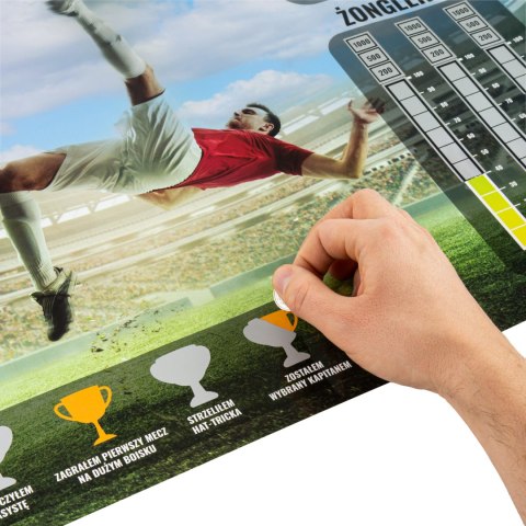 Mata treningowa piłkarska Sprintigo ProMat XXL 180x120 i Zdrapka Piłkarza