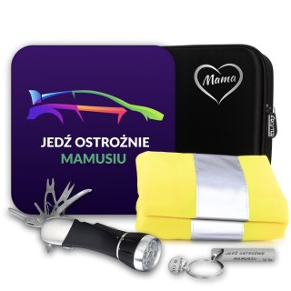 Zestaw Prezentowy dla Mamy - Jedź ostrożnie Mamusiu - bezpieczna Mama