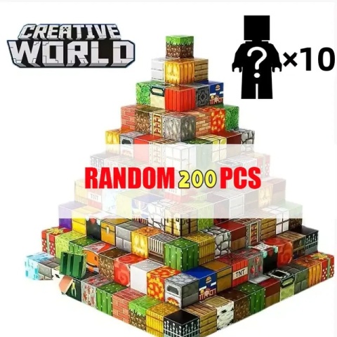 . Magnetyczne Klocki Konstrukcyjne DIY Mini Świat Magnetyczny