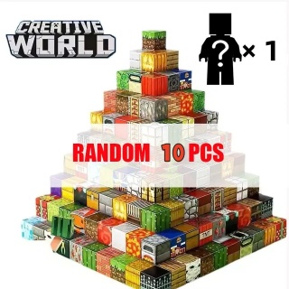 . Magnetyczne Klocki Konstrukcyjne DIY Mini Świa