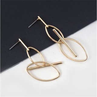 KOLCZYKI MODUŁOWE ŁEZKI ZŁOTE