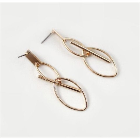 KOLCZYKI MODUŁOWE ŁEZKI ZŁOTE