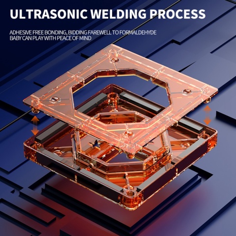 Lekkie magnetyczne klocki dla dzieci, przezroczyste edukacyjne zabawki 3D STEM, magnetyczne klocki do biegania dla dzieci