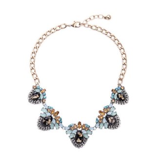 NASZYJNIK ELEGANCKI Z KRYSZTAŁKAMI N223