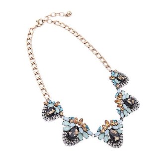 NASZYJNIK ELEGANCKI Z KRYSZTAŁKAMI N223