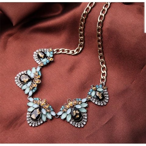 NASZYJNIK ELEGANCKI Z KRYSZTAŁKAMI N223