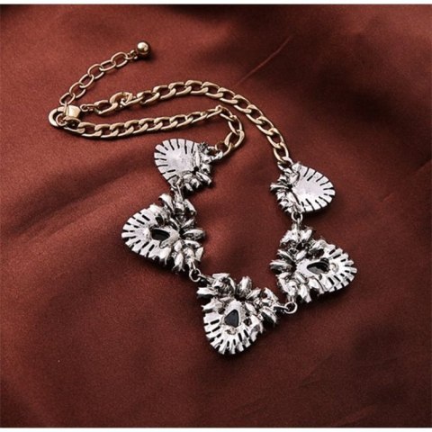 NASZYJNIK ELEGANCKI Z KRYSZTAŁKAMI N223