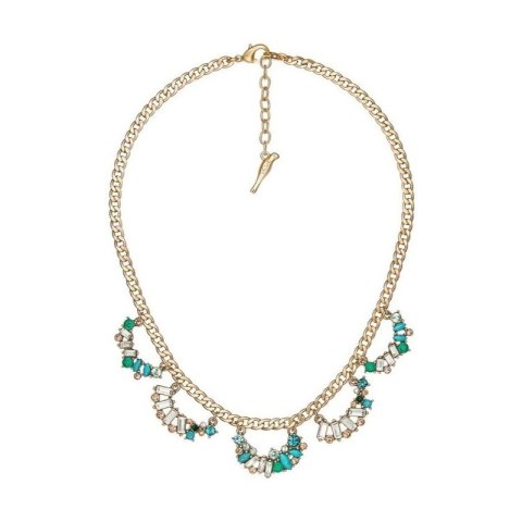 NASZYJNIK KOLIA KRYSZTAŁKOWY WIANUSZEK TURKUS N224