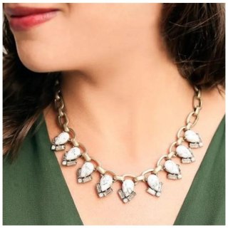 Naszyjnik Kolia rozety marmur N574