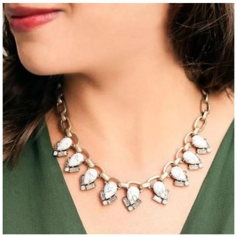 Naszyjnik Kolia rozety marmur N574