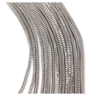 Naszyjnik długi łańcuchy srebrny, warstwowy i efektowny N175