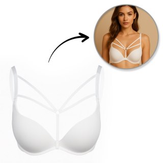 Ozdobne ramiączka do biustonosza MIA WHITE RA007