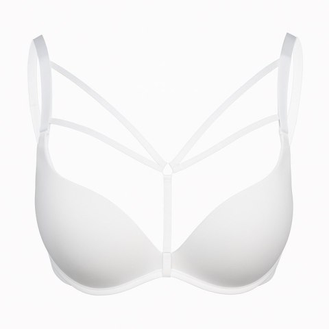 Ozdobne ramiączka do biustonosza MIA WHITE RA007