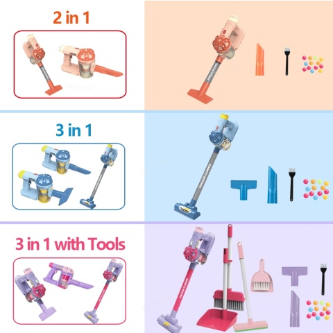 Zestaw do czyszczenia elektrycznego odkurzacza dla dzieci