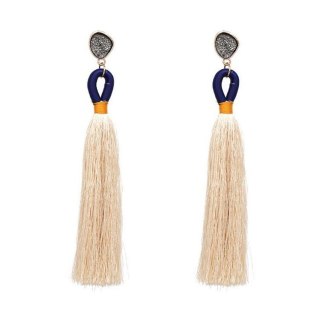 KOLCZYKI CHWOSTY KREM K947K