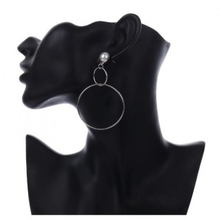 KOLCZYKI KOŁA PERŁY SREBRNE K919S