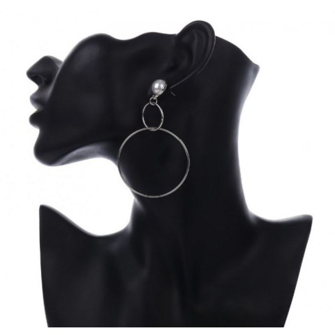 KOLCZYKI KOŁA PERŁY SREBRNE K919S