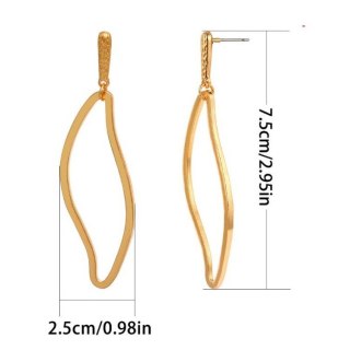 KOLCZYKI WISZĄCE ZŁOTE K931Z