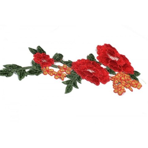 KOMPLET NASZYWKI KWIATY HAFT 2 SZT H43