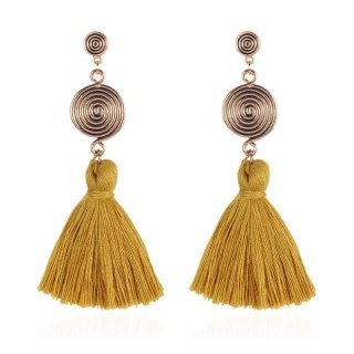 Kolczyki wiszące chwosty K1167ZO