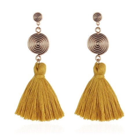 Kolczyki wiszące chwosty K1167ZO