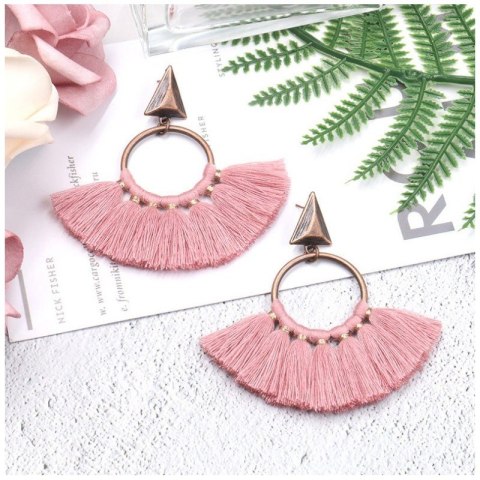 Kolczyki wiszące chwosty koła K1225R