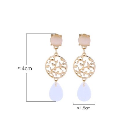 Kolczyki wiszące delikatne K1197 zapięcie S925