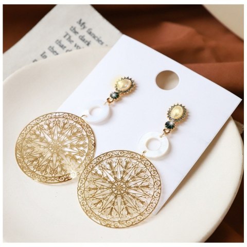 Kolczyki wiszące duże wyraziste K1244