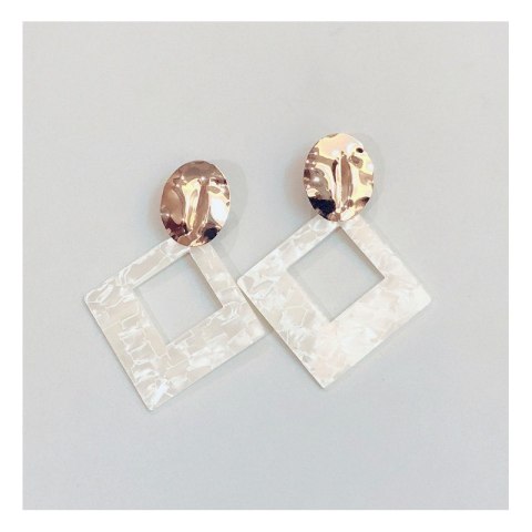 Kolczyki wiszące pearls triangle K1260