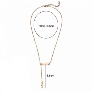 NASZYJNIK ZŁOTY BUTELKA KIELISZEK N627Z