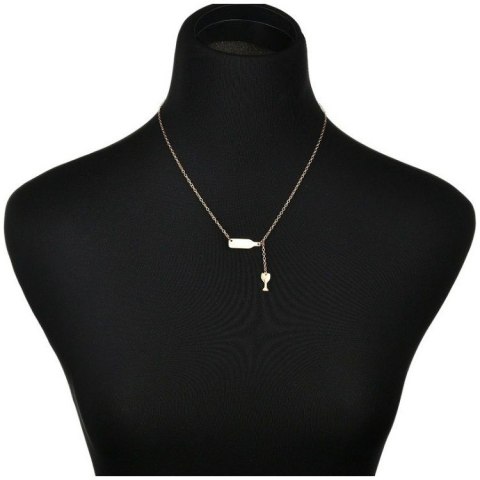 NASZYJNIK ZŁOTY BUTELKA KIELISZEK N627Z