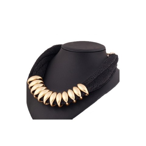 Naszyjnik kolia siateczka czarny N413CZ