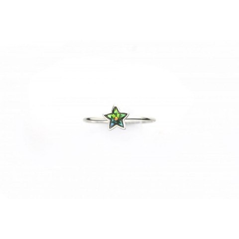 PIERŚCIONEK KRYSZTAŁEK SWAROVSKI STAL PLATEROWANA BIAŁYM ZŁOTEM PST461, Rozmiar pierścionków: US6 EU11