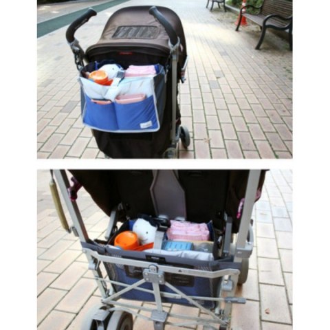 Wiszący organizer do wózka lub stojący niebieski OR21N