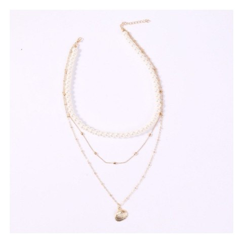 Naszyjnik delikatny długi shell N711